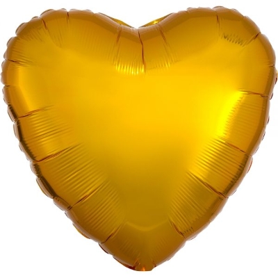 Gold heart balloon