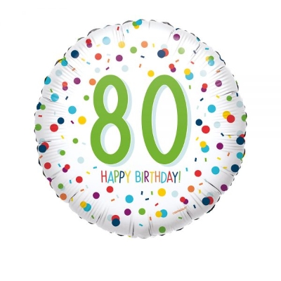 80th birthday balloon