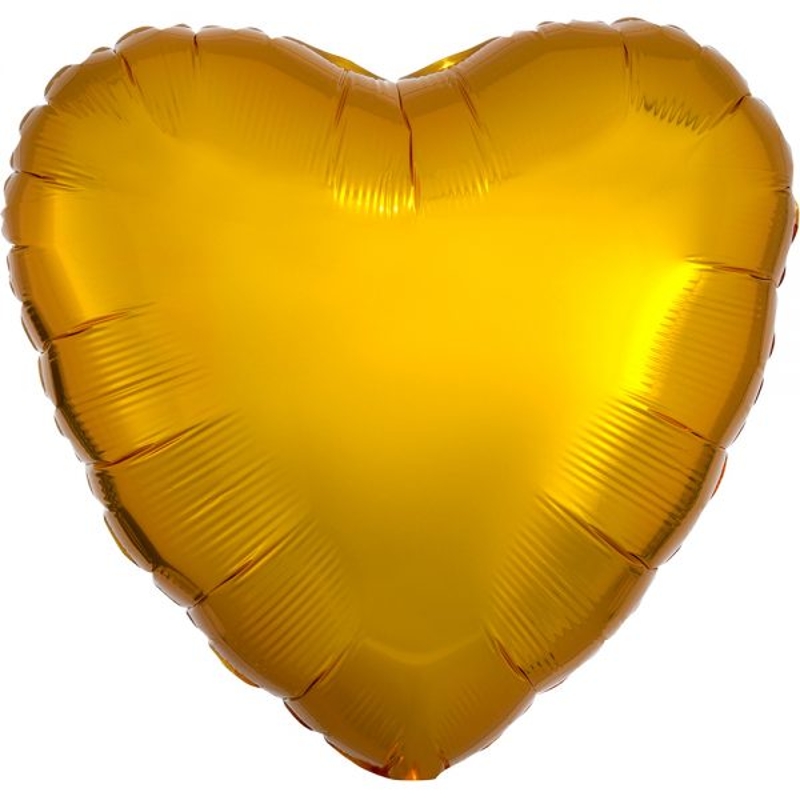 Gold heart balloon